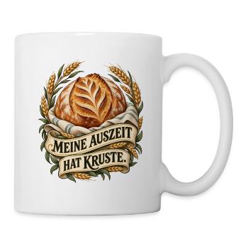 Auszeit mit Brotkruste - Tasse - Weiß - Rechts