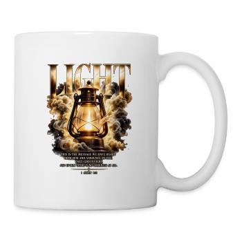 Light – Gott ist Licht Bibelvers 1 Johannes 1:5 - Tasse - Weiß - Rechts