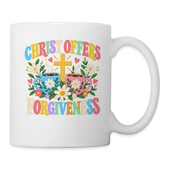 Christus bietet christliche Vergebung an - Tasse - Weiß - Rechts