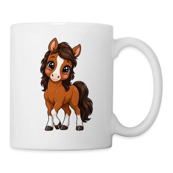 Kawaii Hannoveraner – Süßes Sportpferd - Tasse - Weiß - Rechts