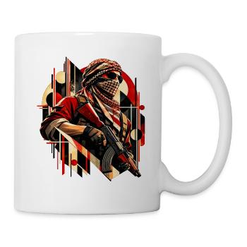Kaempfer Motiv - Geschenk für Taktik Gamer - Tasse - Weiß - Rechts
