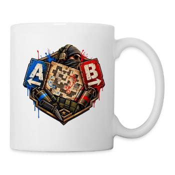Gamer Motiv  Taktik Shooter Desin Gesch Nerd Gamer - Tasse - Weiß - Rechts