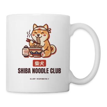 Shiba Nudelclub Shiba Inu Ramen essen - Tasse - Weiß - Rechts