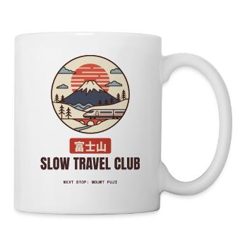 Slow Travel Club Mount Fuji Bullet Train - Tasse - Weiß - Rechts