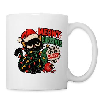 Eine Katze, die Weihnachten hasst - Tasse - Weiß - Rechts
