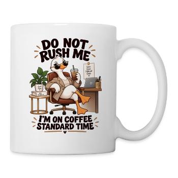 Kaffeezeit Büro Entschleunigung - Tasse - Weiß - Rechts