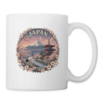 Japan Reise – Tokyo Fuji Asien Reise Vintage - Tasse - Weiß - Rechts