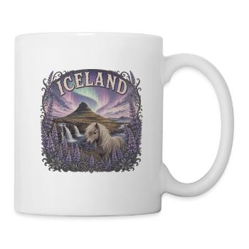 Iceland Reise – Island Nordlicht Natur - Tasse - Weiß - Rechts