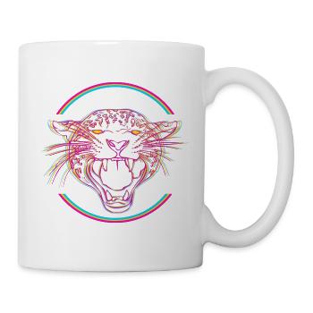 Neon Tiger in Hypercolor Ring - Tasse - Weiß - Rechts