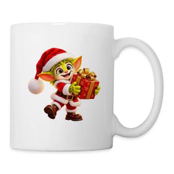 Wenuma mit Weihnachtsgeschenk - Tasse - Weiß - Rechts