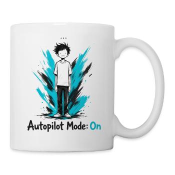 Autopilot Modus An - Tasse - Weiß - Rechts
