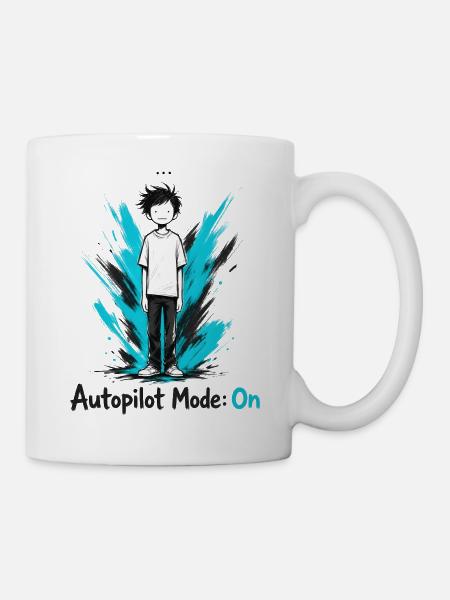 Autopilot Modus An - Tasse - Weiß