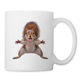 Eichhoernchen - Tasse - Weiß - Rechts