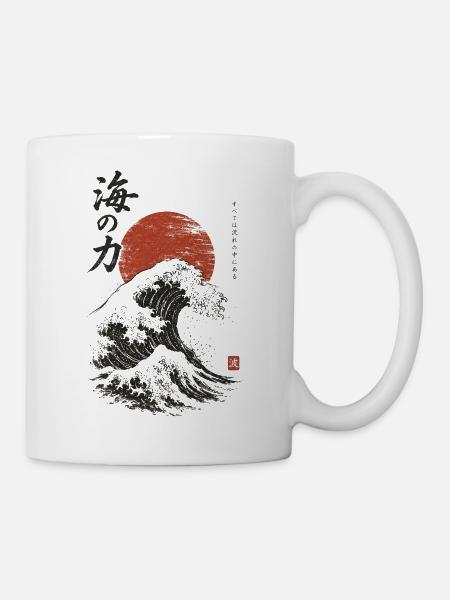 Kraft des Meeres - Tasse - Weiß