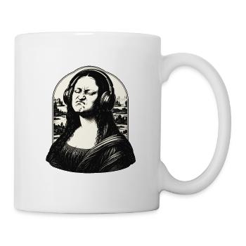 Kopfhörer Mona Lisa Remix - Tasse - Weiß - Rechts