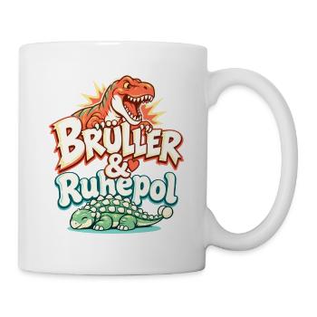 Dinosaurier Partnerlook für Paare - Tasse - Weiß - Rechts