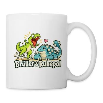Dinosaurier Partnerlook Paar Humor Geschenk - Tasse - Weiß - Rechts