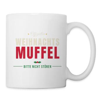 Offizieller Weihnachtsmuffel – bitte nicht stören - Tasse - Weiß - Rechts