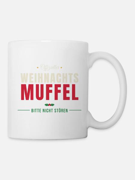Offizieller Weihnachtsmuffel – bitte nicht stören - Tasse - Weiß