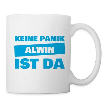 Name Alwin - Tasse - Weiß - Rechts