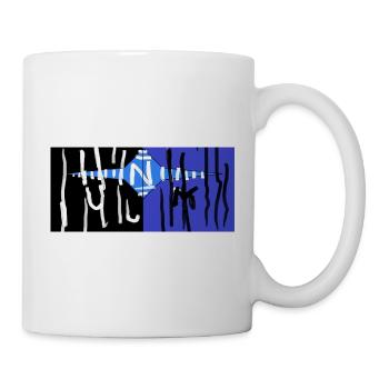 Straßenreflexionen Blau-Schwarz - Tasse - Weiß - Rechts