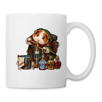 Meerschweinchen-Alchemist mit Zaubertränken - Tasse - Weiß - Rechts