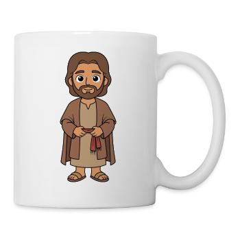 Jesus Cartoon  - Tasse - Weiß - Rechts