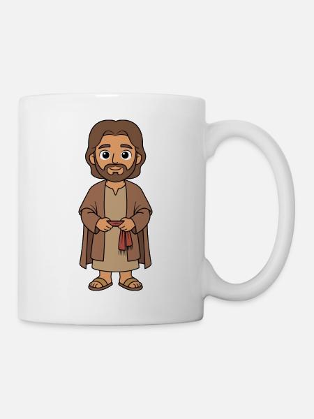 Jesus Cartoon  - Tasse - Weiß