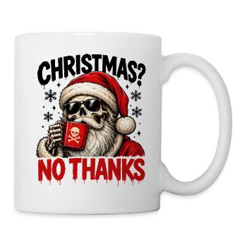 Skull Santa Nein danke - Tasse - Weiß - Rechts