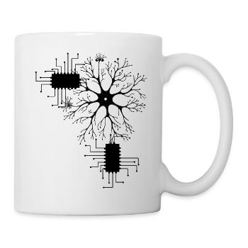 Neuronen Wissenschaft Schaltplan Labor Science - Tasse - Weiß - Rechts