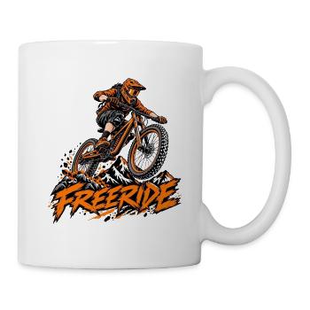 Freeride Mountain MTB Graphic - Tasse - Weiß - Rechts