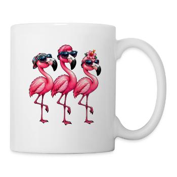 Niedlicher Flamingo Süße Flamingos - Tasse - Weiß - Rechts