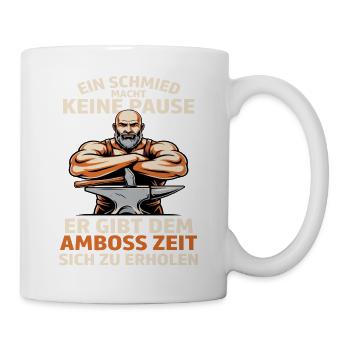Schmiedekraft am Amboss - Tasse - Weiß - Rechts