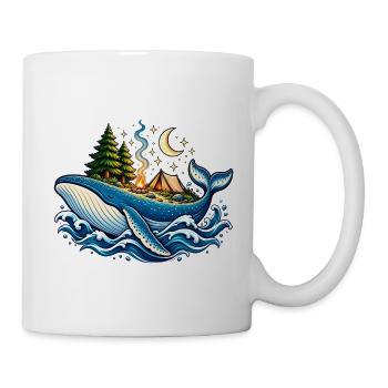 Whale Camp – Magisches Camping auf dem Wal - Tasse - Weiß - Rechts