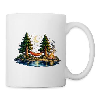 Moonlight Hammock – Auszeit unter Sternen - Tasse - Weiß - Rechts