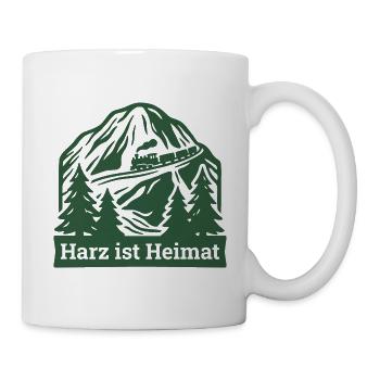 Harz ist Heimat Wandern - Tasse - Weiß - Rechts