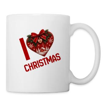 I Love Christmas - Herz voller Weihnachtszauber - Tasse - Weiß - Rechts