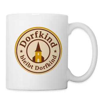 Dorfkind bleibt Dorfkind Landleben - Tasse - Weiß - Rechts