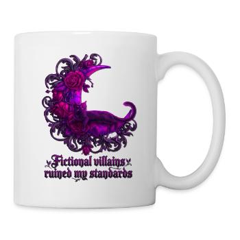 Fictional Villains Ruined My Standards Shirt - Tasse - Weiß - Rechts
