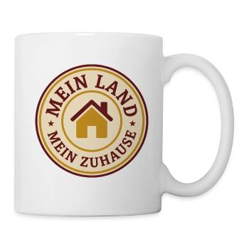Mein Land mein Zuhause Deutschland - Tasse - Weiß - Rechts