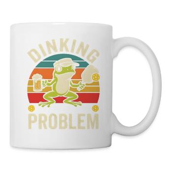 Dinking Problem lustiger Frosch - Tasse - Weiß - Rechts