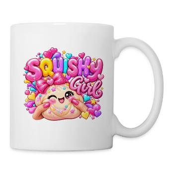 Squishy Girl Glitzerherz - Tasse - Weiß - Rechts