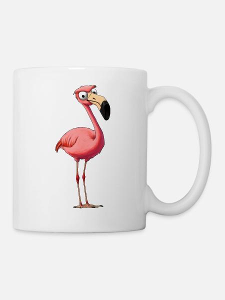 Cooler Flamingo - Tasse - Weiß