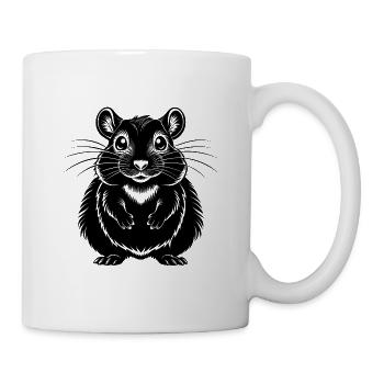 Hamster - Tasse - Weiß - Rechts