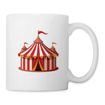 Zirkuszelt - Tasse - Weiß - Rechts