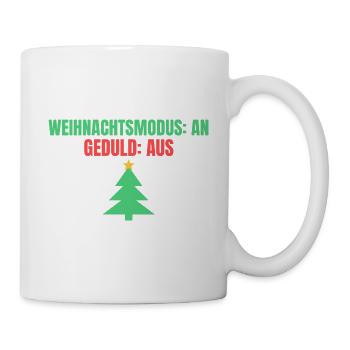 Weihnachtsmodus: an – Geduld: aus - Tasse - Weiß - Rechts