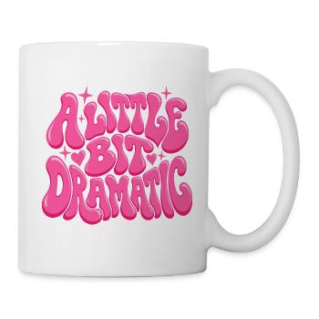 A Little Dramatic Pink Bubble Design - Tasse - Weiß - Rechts