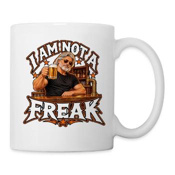 Ich bin kein Freak am Tresen - Tasse - Weiß - Rechts