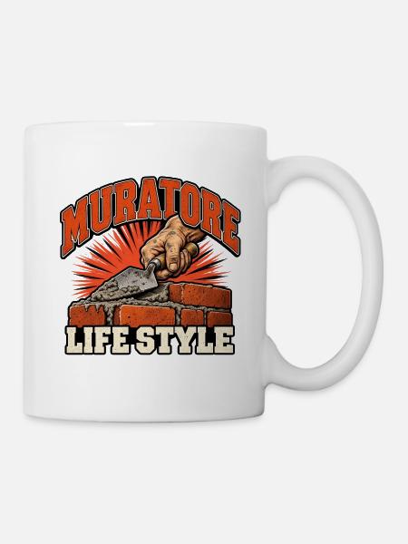 Brick Lifestyle Bricks - Tasse - Weiß