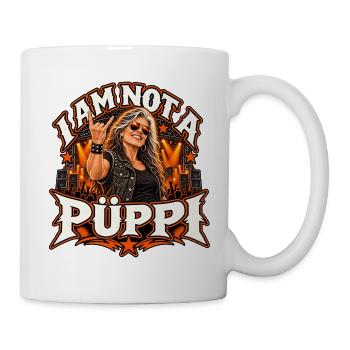 Ich bin kein PÜPPI Rocklady - Tasse - Weiß - Rechts